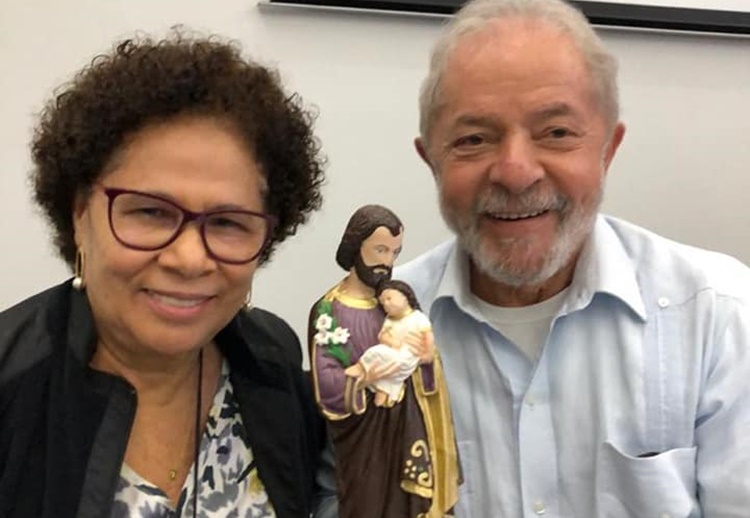 Regina Sousa e Lula se encontraram durante 7º Congresso Nacional do PT em SP